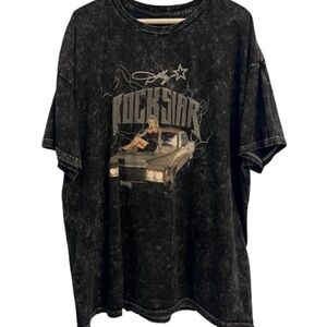 🌟 Dolly Parton “Rockstar” Oversized Tee | Vintage Wash Graphic Shirt